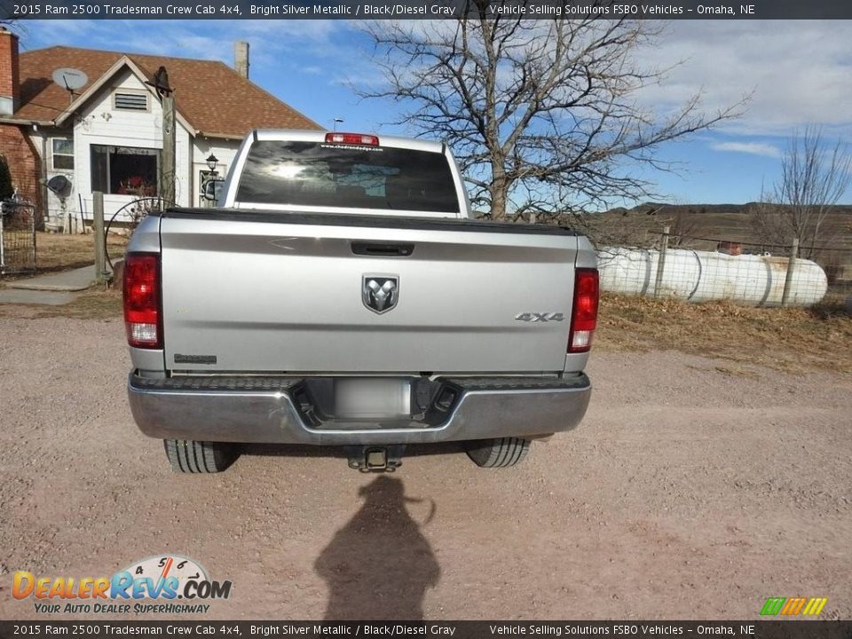 2015 Ram 2500 Tradesman Crew Cab 4x4 Bright Silver Metallic / Black/Diesel Gray Photo #3