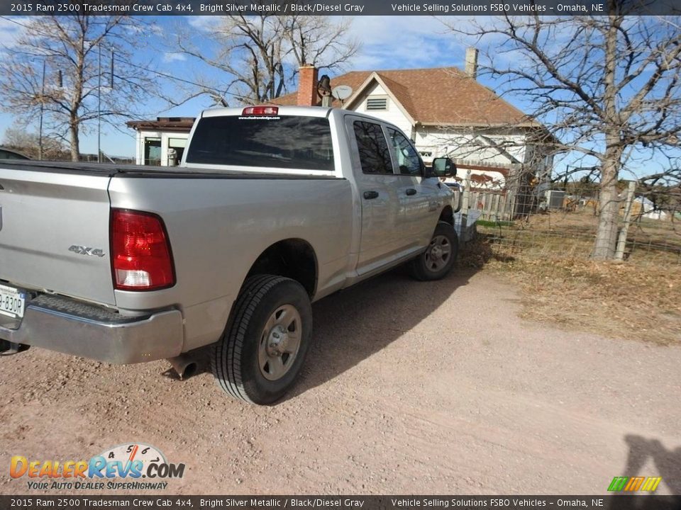 2015 Ram 2500 Tradesman Crew Cab 4x4 Bright Silver Metallic / Black/Diesel Gray Photo #6