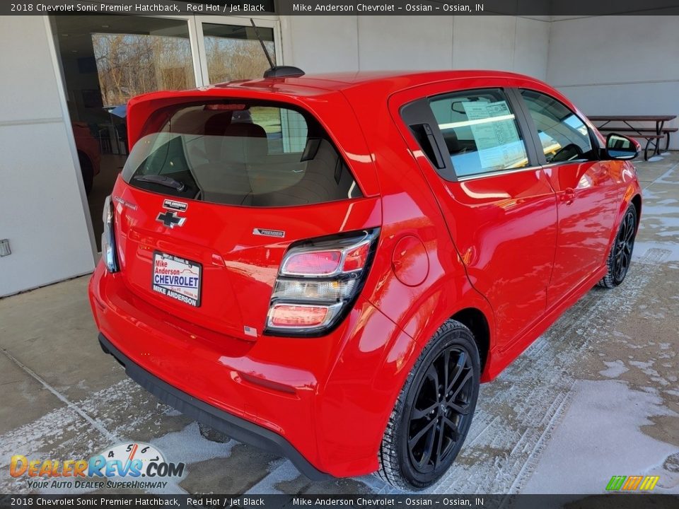Red Hot 2018 Chevrolet Sonic Premier Hatchback Photo #4