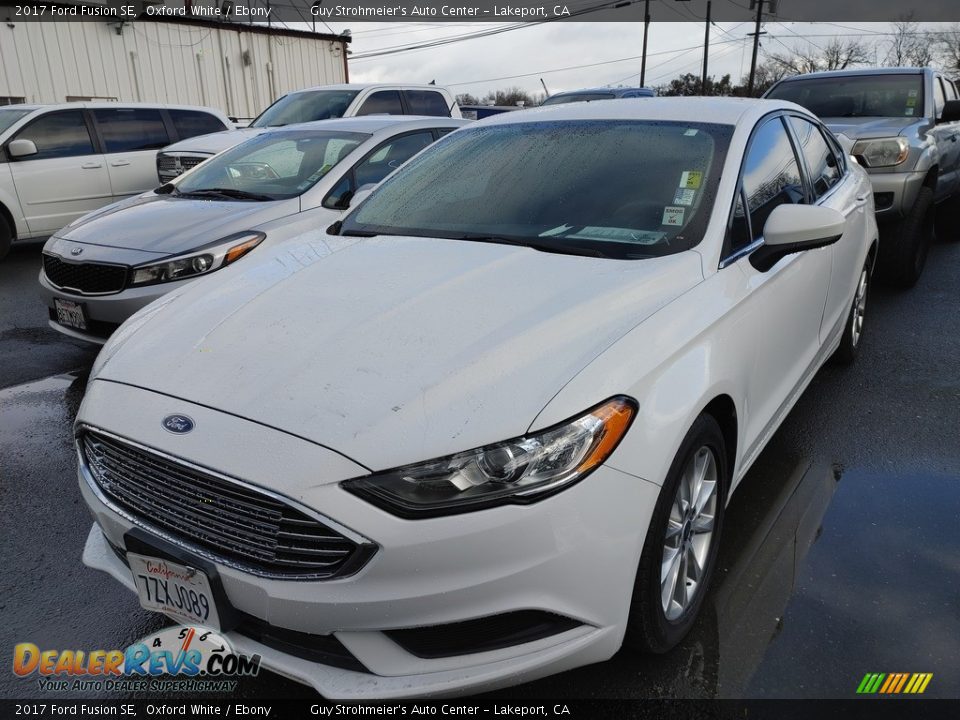 2017 Ford Fusion SE Oxford White / Ebony Photo #3