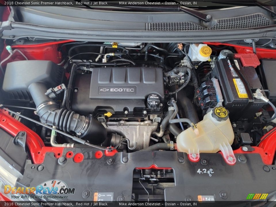 2018 Chevrolet Sonic Premier Hatchback 1.4 Liter Turbocharged DOHC 16-Valve VVT 4 Cylinder Engine Photo #10