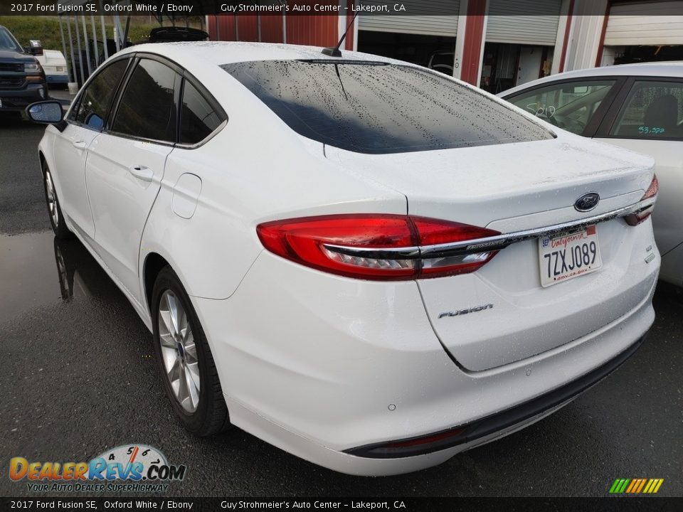 2017 Ford Fusion SE Oxford White / Ebony Photo #4