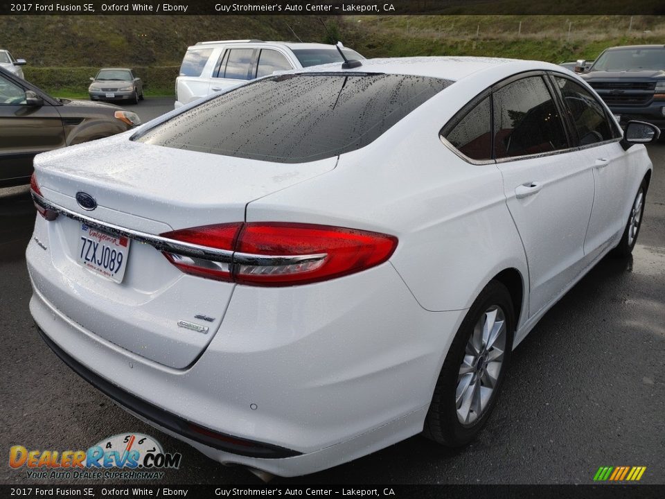 2017 Ford Fusion SE Oxford White / Ebony Photo #5