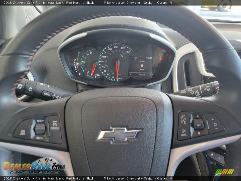 2018 Chevrolet Sonic Premier Hatchback Steering Wheel Photo #20