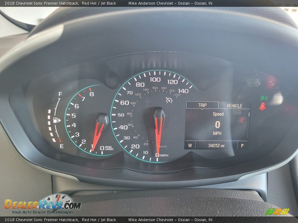 2018 Chevrolet Sonic Premier Hatchback Gauges Photo #23