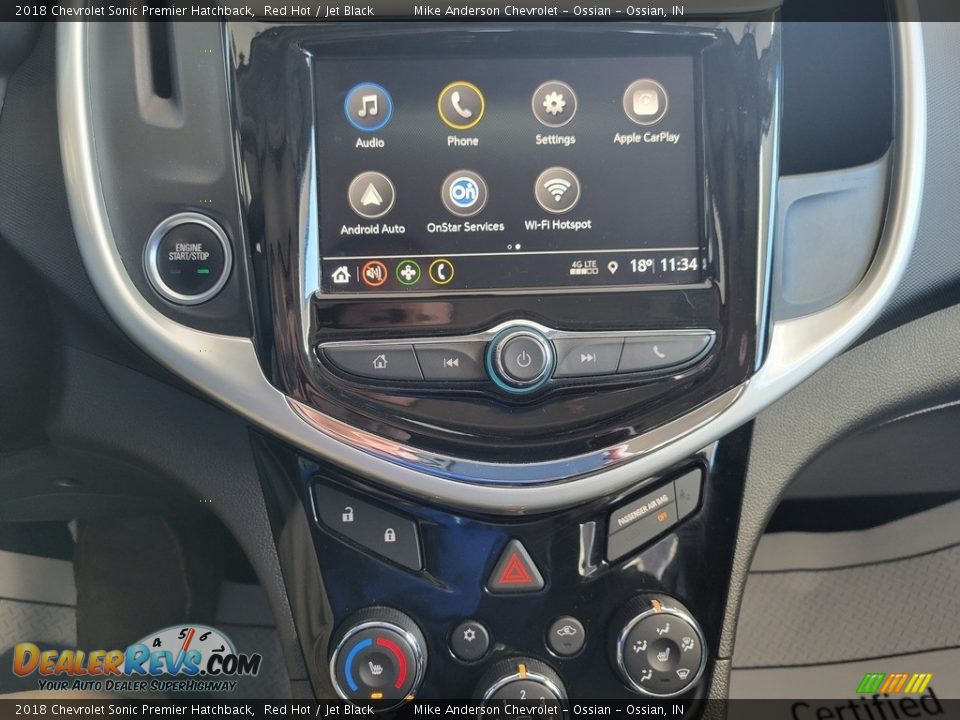 Controls of 2018 Chevrolet Sonic Premier Hatchback Photo #24
