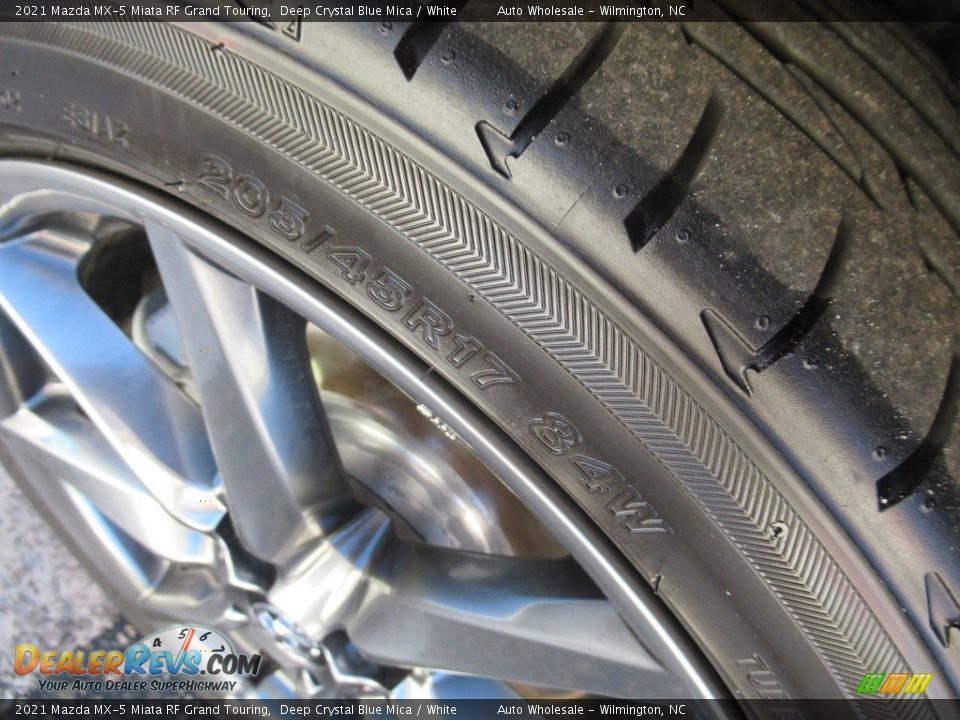 2021 Mazda MX-5 Miata RF Grand Touring Deep Crystal Blue Mica / White Photo #9