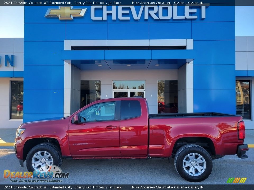 2021 Chevrolet Colorado WT Extended Cab Cherry Red Tintcoat / Jet Black Photo #1