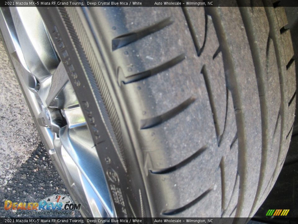 2021 Mazda MX-5 Miata RF Grand Touring Deep Crystal Blue Mica / White Photo #10