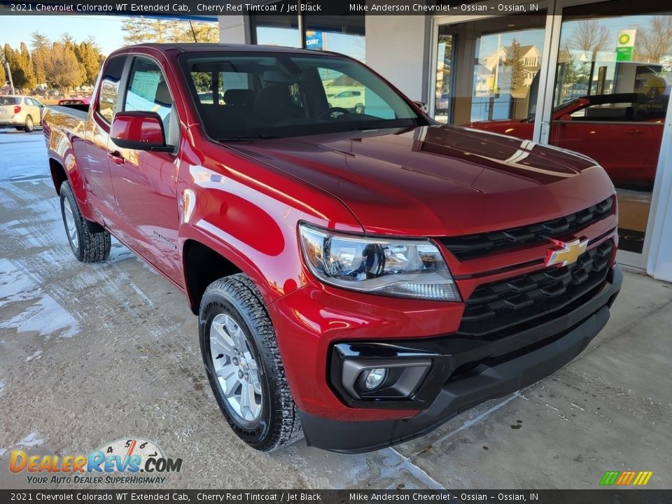 2021 Chevrolet Colorado WT Extended Cab Cherry Red Tintcoat / Jet Black Photo #2