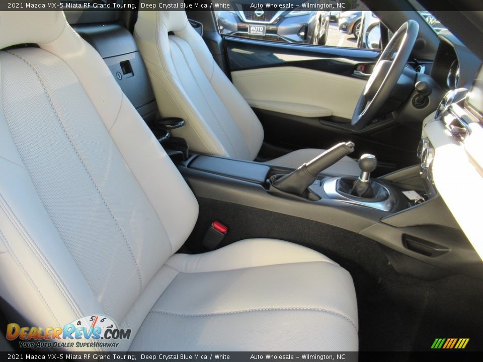 2021 Mazda MX-5 Miata RF Grand Touring Deep Crystal Blue Mica / White Photo #13
