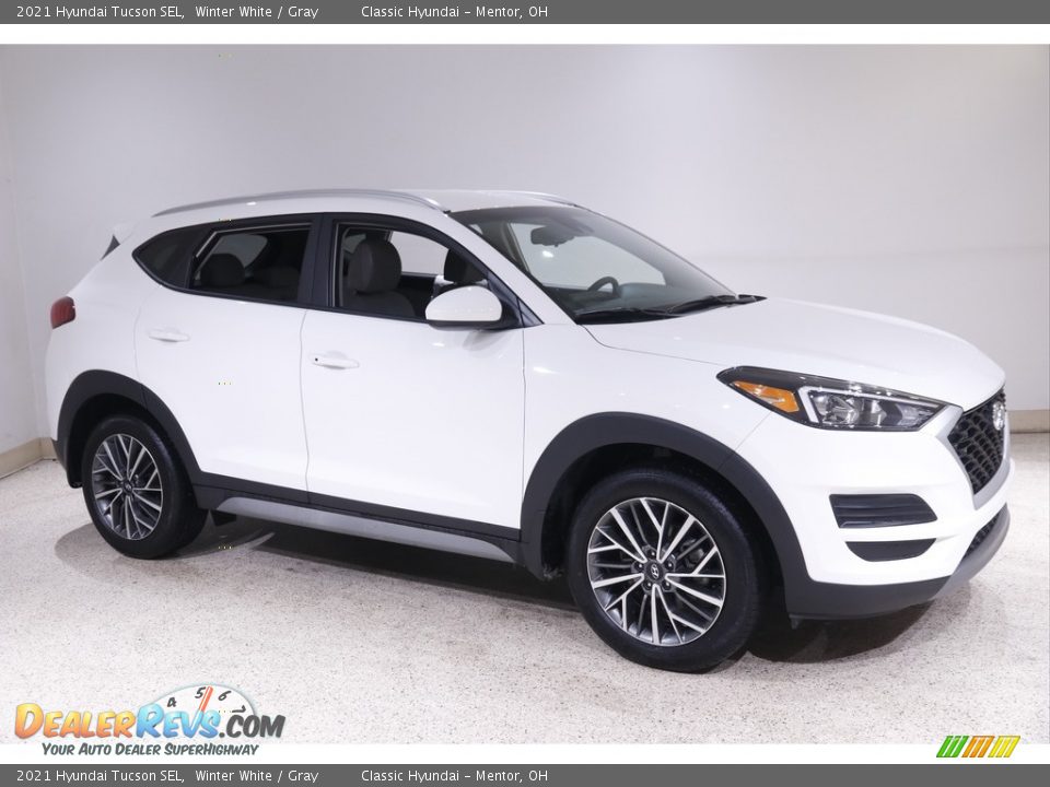 2021 Hyundai Tucson SEL Winter White / Gray Photo #1