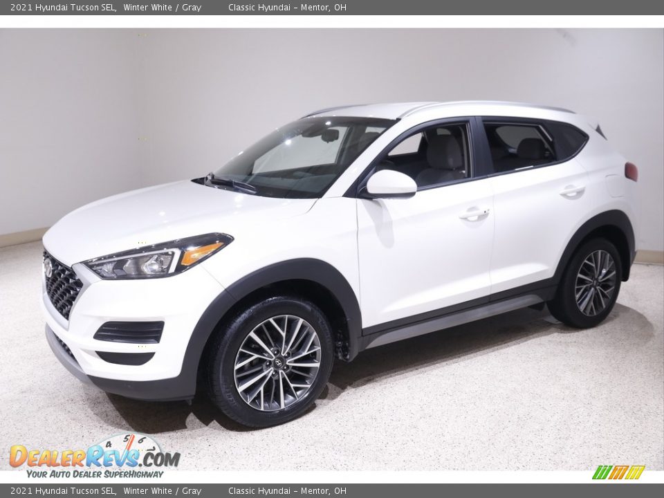 2021 Hyundai Tucson SEL Winter White / Gray Photo #3