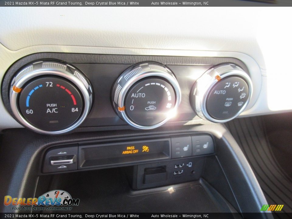 2021 Mazda MX-5 Miata RF Grand Touring Deep Crystal Blue Mica / White Photo #18