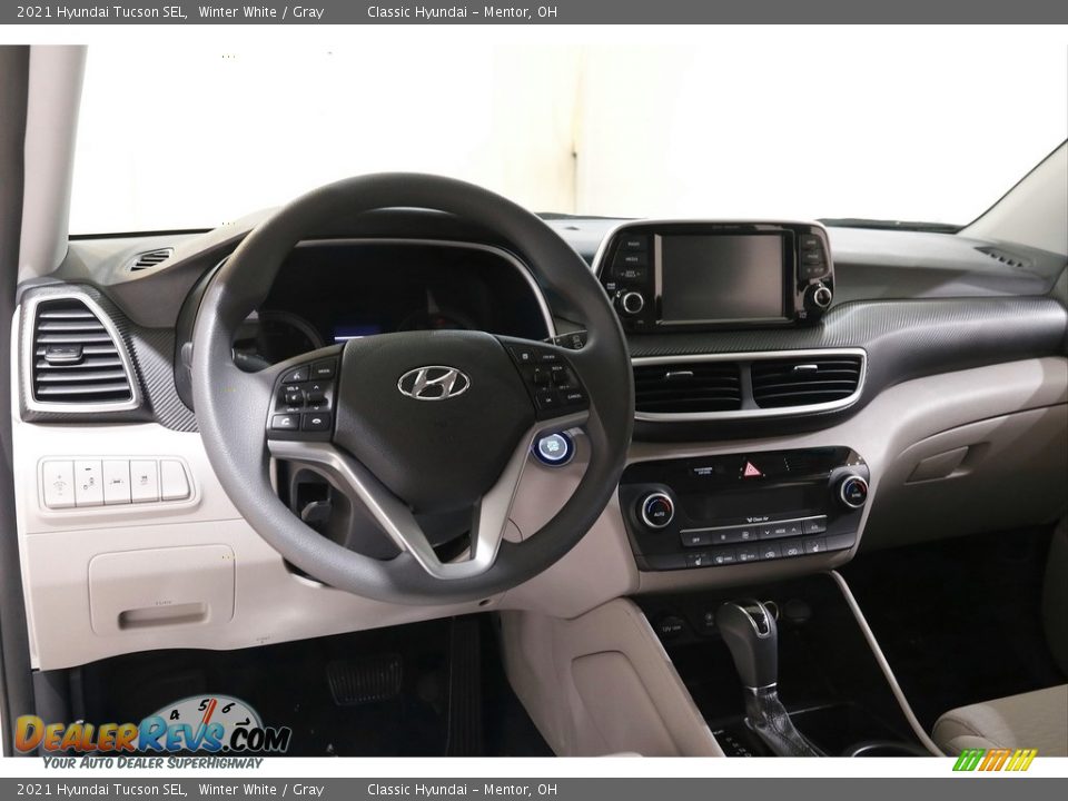 2021 Hyundai Tucson SEL Winter White / Gray Photo #6