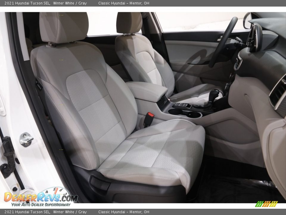 2021 Hyundai Tucson SEL Winter White / Gray Photo #14