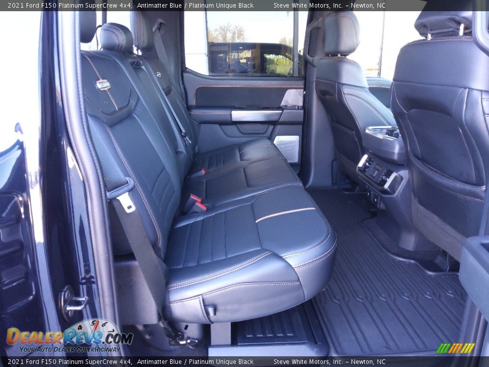 2021 Ford F150 Platinum SuperCrew 4x4 Antimatter Blue / Platinum Unique Black Photo #21