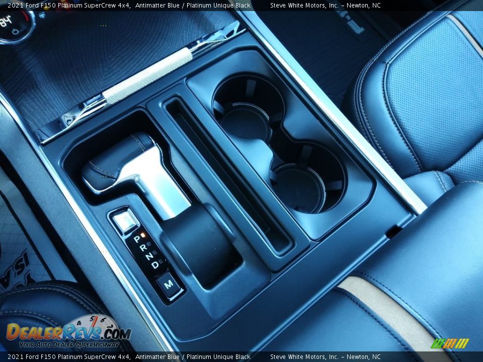 2021 Ford F150 Platinum SuperCrew 4x4 Antimatter Blue / Platinum Unique Black Photo #35