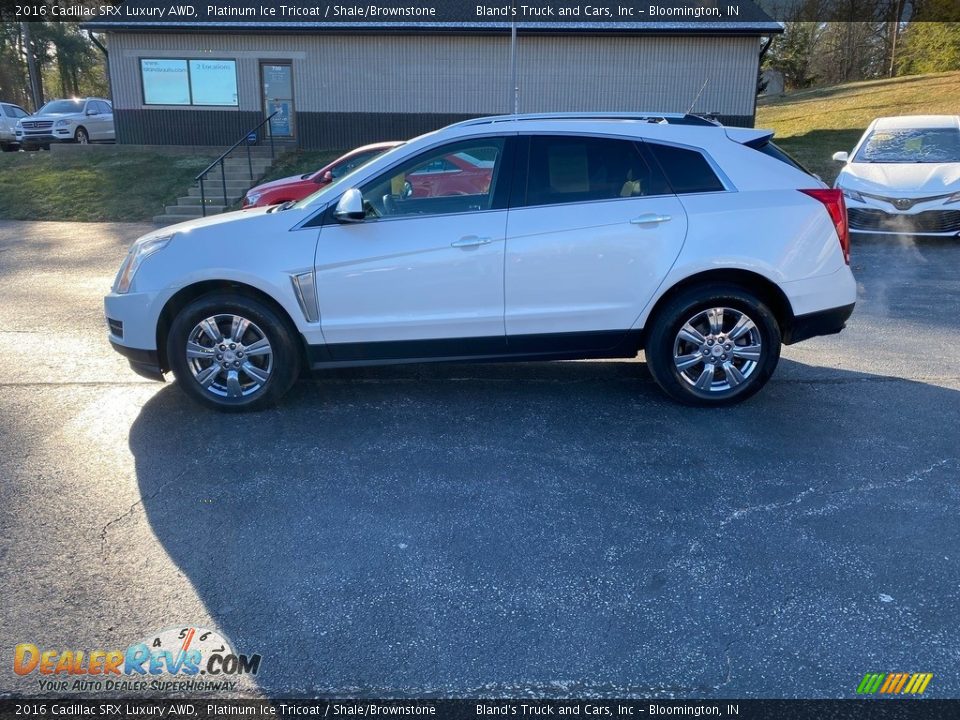 2016 Cadillac SRX Luxury AWD Platinum Ice Tricoat / Shale/Brownstone Photo #1