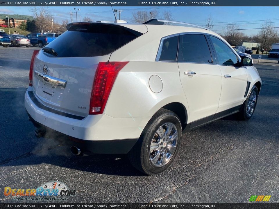 2016 Cadillac SRX Luxury AWD Platinum Ice Tricoat / Shale/Brownstone Photo #6