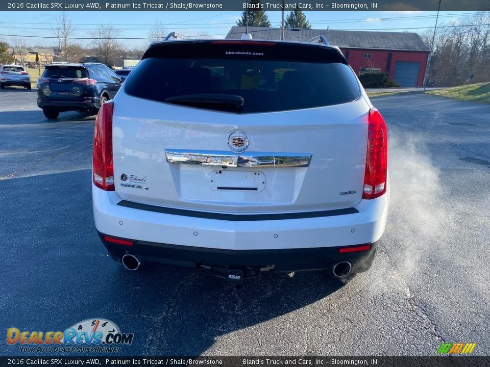 2016 Cadillac SRX Luxury AWD Platinum Ice Tricoat / Shale/Brownstone Photo #7