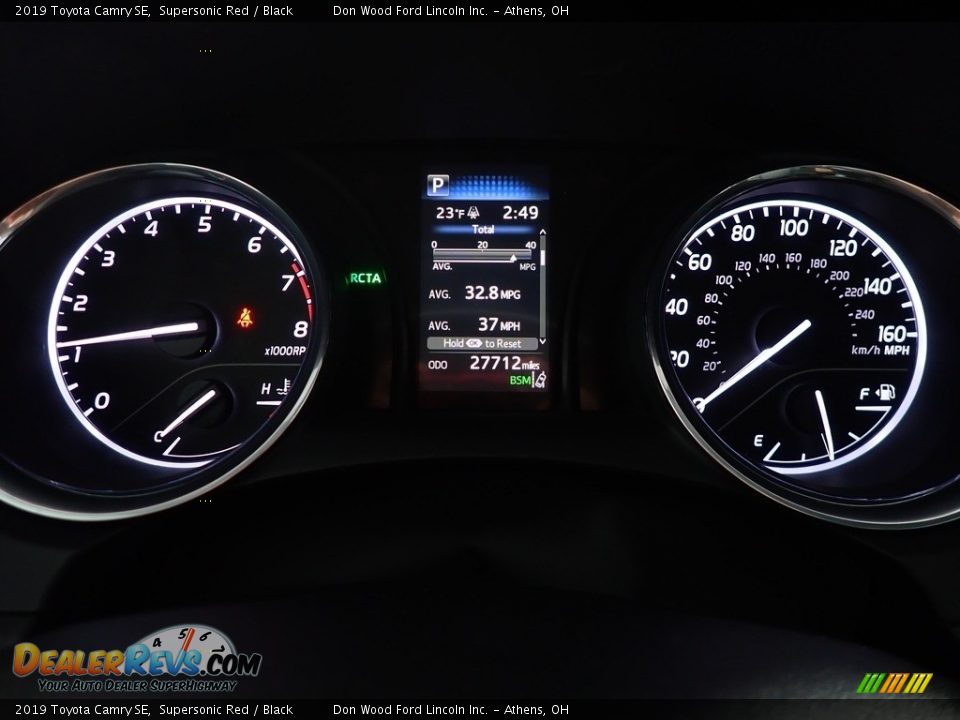 2019 Toyota Camry SE Supersonic Red / Black Photo #29