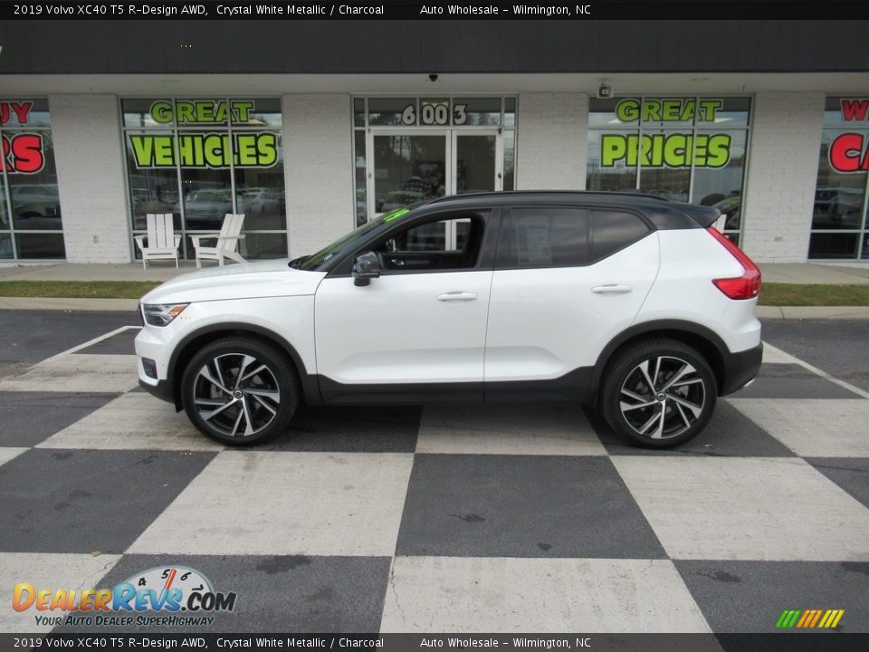 2019 Volvo XC40 T5 R-Design AWD Crystal White Metallic / Charcoal Photo #1
