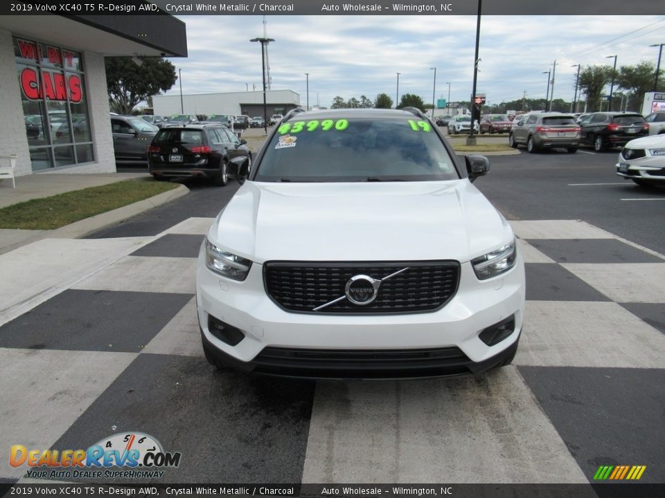 2019 Volvo XC40 T5 R-Design AWD Crystal White Metallic / Charcoal Photo #2