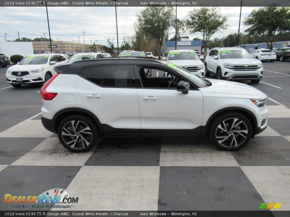 2019 Volvo XC40 T5 R-Design AWD Crystal White Metallic / Charcoal Photo #3