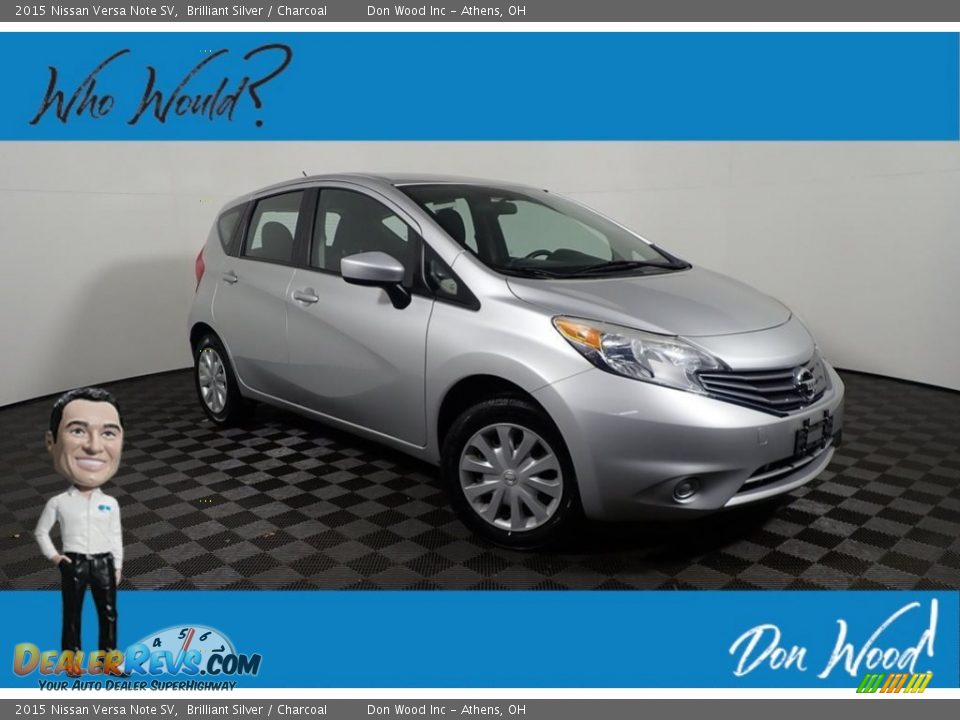 2015 Nissan Versa Note SV Brilliant Silver / Charcoal Photo #1