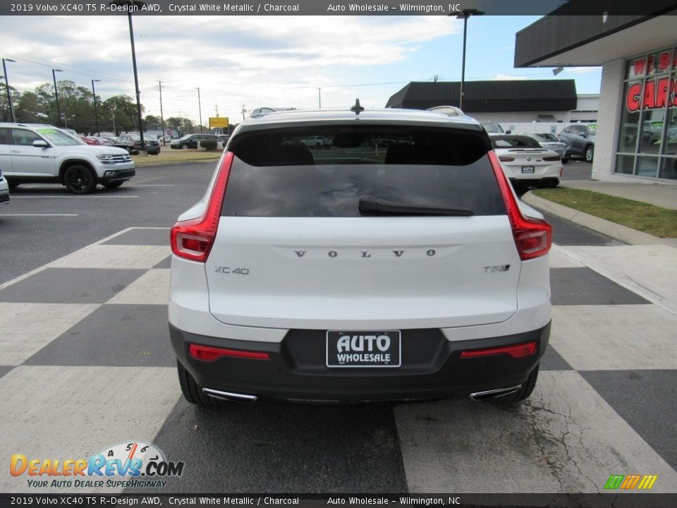 2019 Volvo XC40 T5 R-Design AWD Crystal White Metallic / Charcoal Photo #4