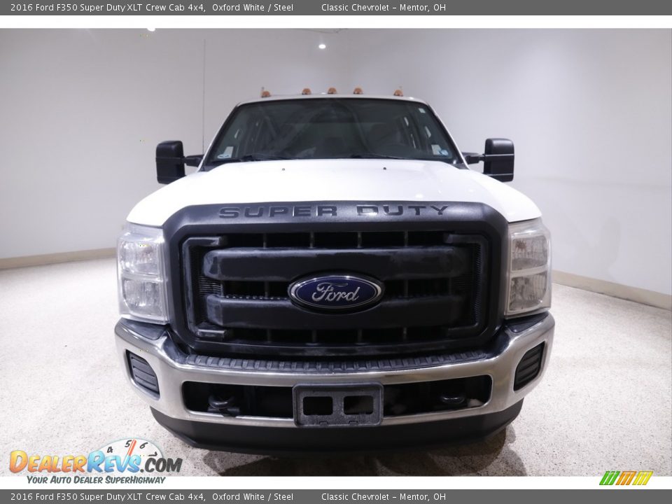 2016 Ford F350 Super Duty XLT Crew Cab 4x4 Oxford White / Steel Photo #2