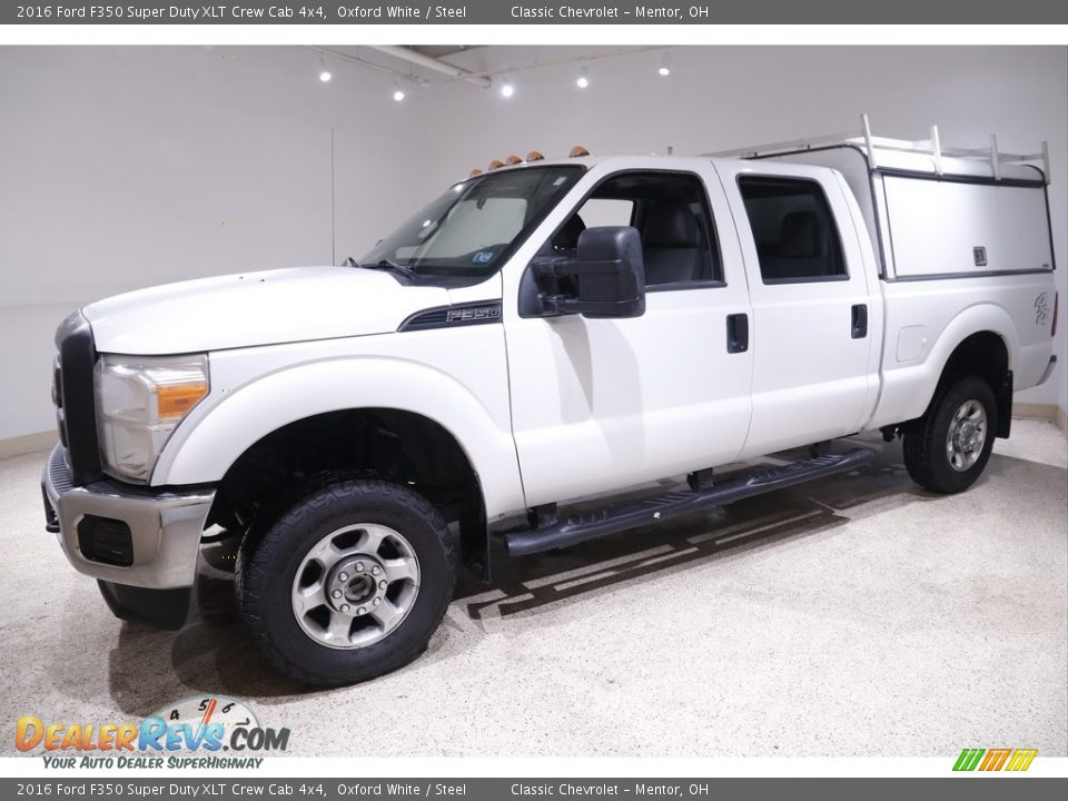 2016 Ford F350 Super Duty XLT Crew Cab 4x4 Oxford White / Steel Photo #3