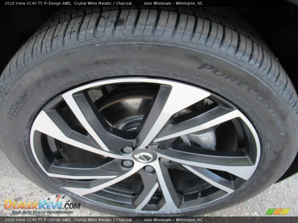 2019 Volvo XC40 T5 R-Design AWD Crystal White Metallic / Charcoal Photo #7