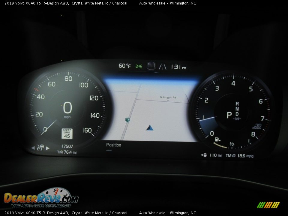 2019 Volvo XC40 T5 R-Design AWD Crystal White Metallic / Charcoal Photo #16