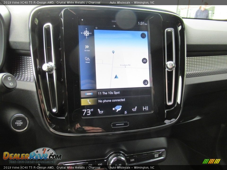 2019 Volvo XC40 T5 R-Design AWD Crystal White Metallic / Charcoal Photo #17