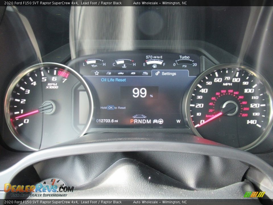 2020 Ford F150 SVT Raptor SuperCrew 4x4 Gauges Photo #16