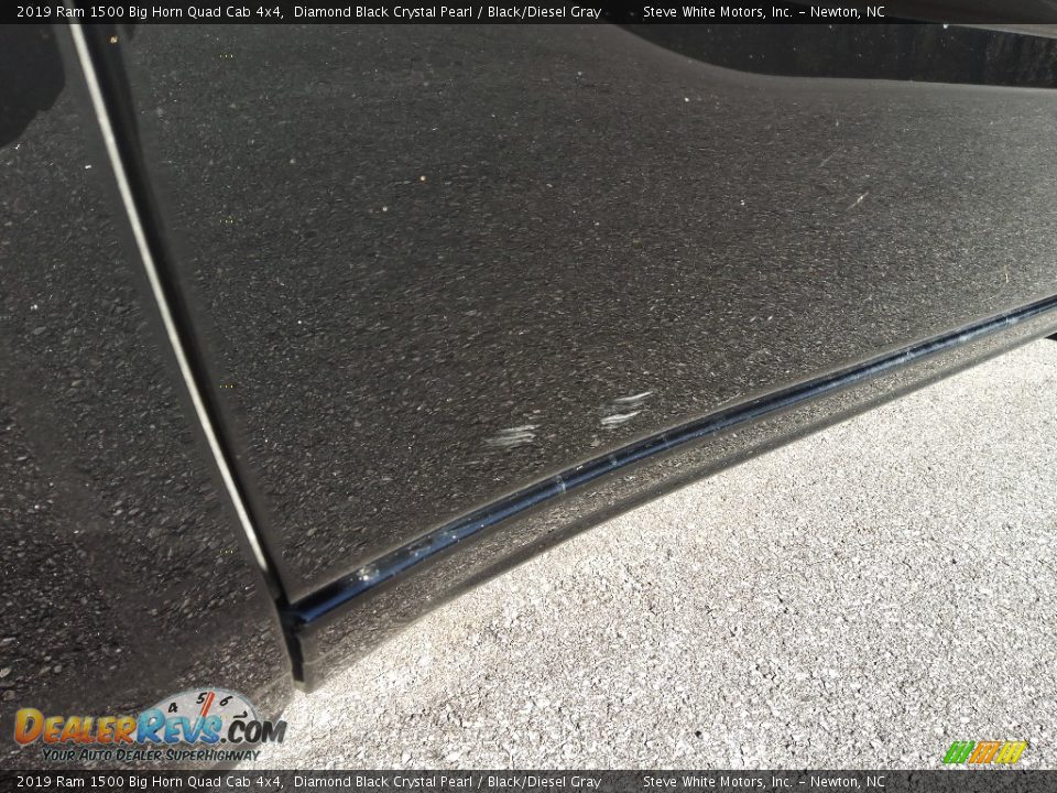 2019 Ram 1500 Big Horn Quad Cab 4x4 Diamond Black Crystal Pearl / Black/Diesel Gray Photo #6