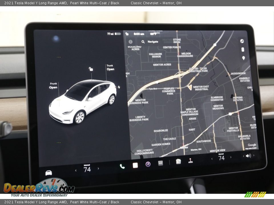 Navigation of 2021 Tesla Model Y Long Range AWD Photo #8