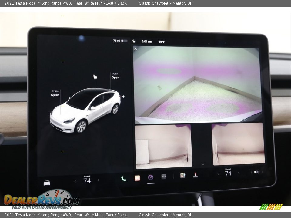 2021 Tesla Model Y Long Range AWD Pearl White Multi-Coat / Black Photo #11