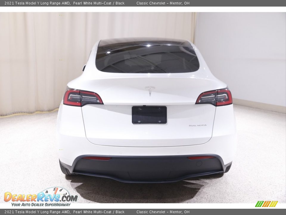 2021 Tesla Model Y Long Range AWD Pearl White Multi-Coat / Black Photo #27