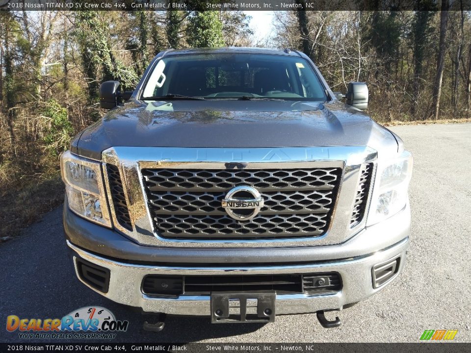 2018 Nissan TITAN XD SV Crew Cab 4x4 Gun Metallic / Black Photo #4