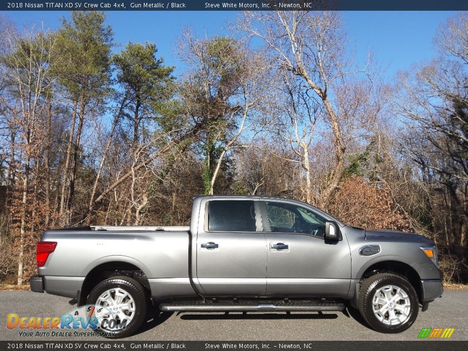 2018 Nissan TITAN XD SV Crew Cab 4x4 Gun Metallic / Black Photo #7