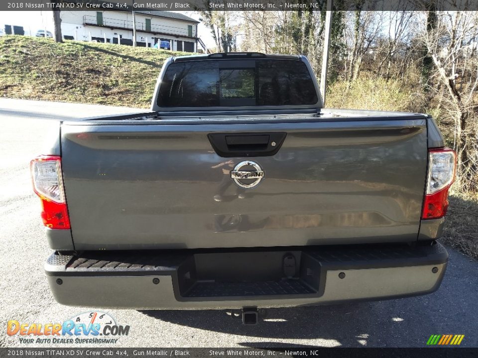 2018 Nissan TITAN XD SV Crew Cab 4x4 Gun Metallic / Black Photo #9