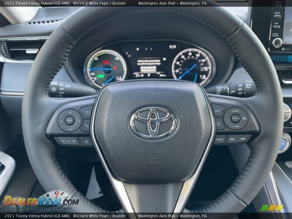 2021 Toyota Venza Hybrid XLE AWD Steering Wheel Photo #10