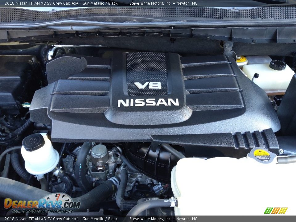 2018 Nissan TITAN XD SV Crew Cab 4x4 Gun Metallic / Black Photo #13