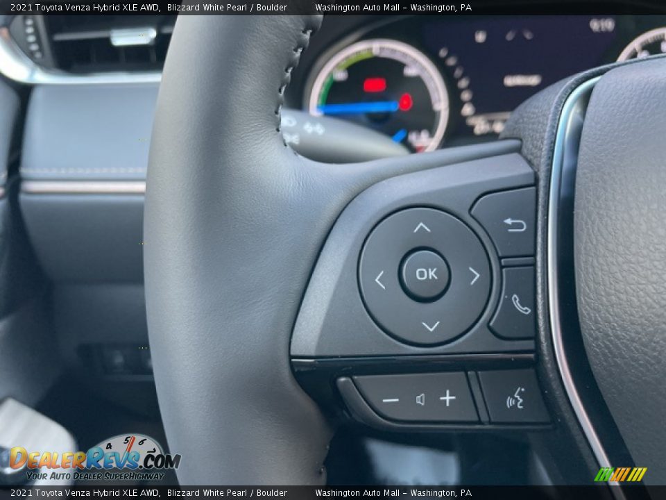 Controls of 2021 Toyota Venza Hybrid XLE AWD Photo #20