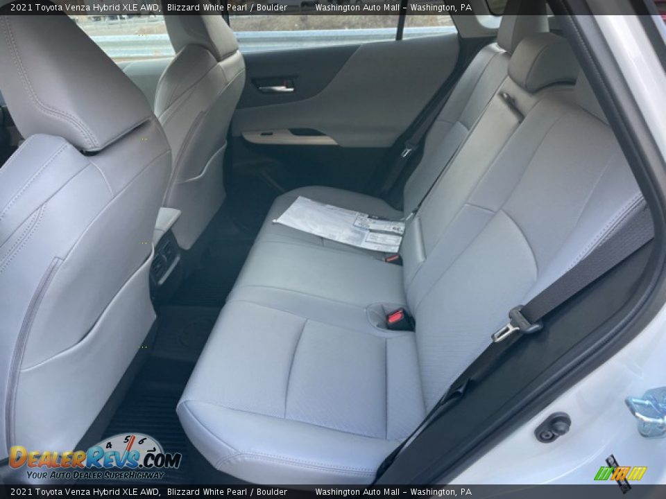 Rear Seat of 2021 Toyota Venza Hybrid XLE AWD Photo #23