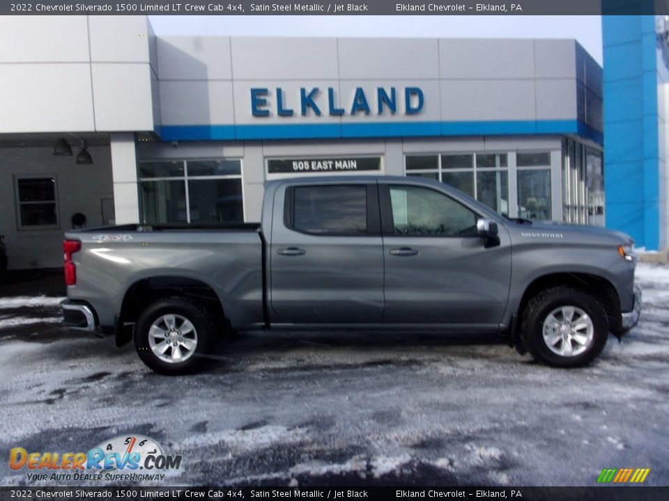 2022 Chevrolet Silverado 1500 Limited LT Crew Cab 4x4 Satin Steel Metallic / Jet Black Photo #2