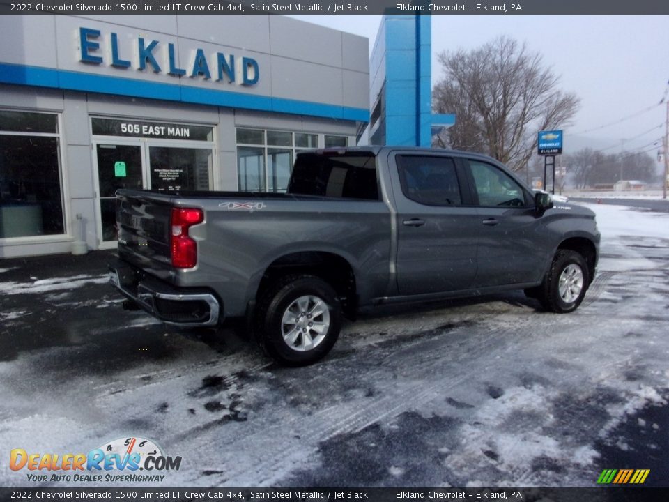 2022 Chevrolet Silverado 1500 Limited LT Crew Cab 4x4 Satin Steel Metallic / Jet Black Photo #3